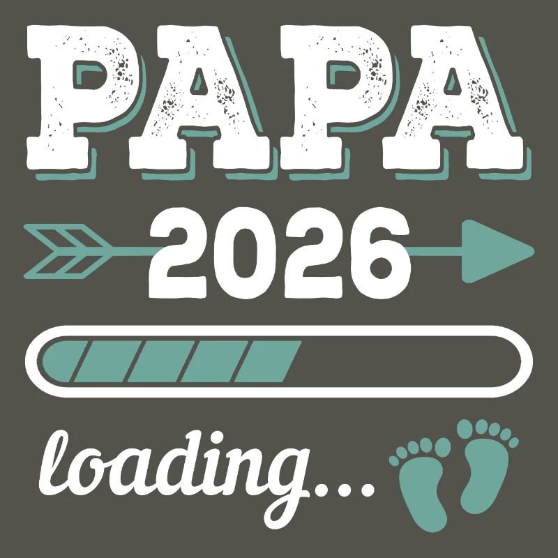 Papa 2026 Loading Werdender Vater Geschenkidee