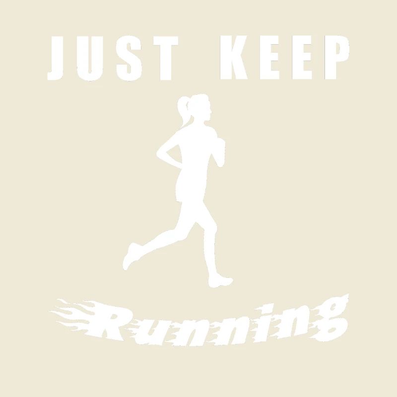 Continue simplement de courir – Silhouette de coureur