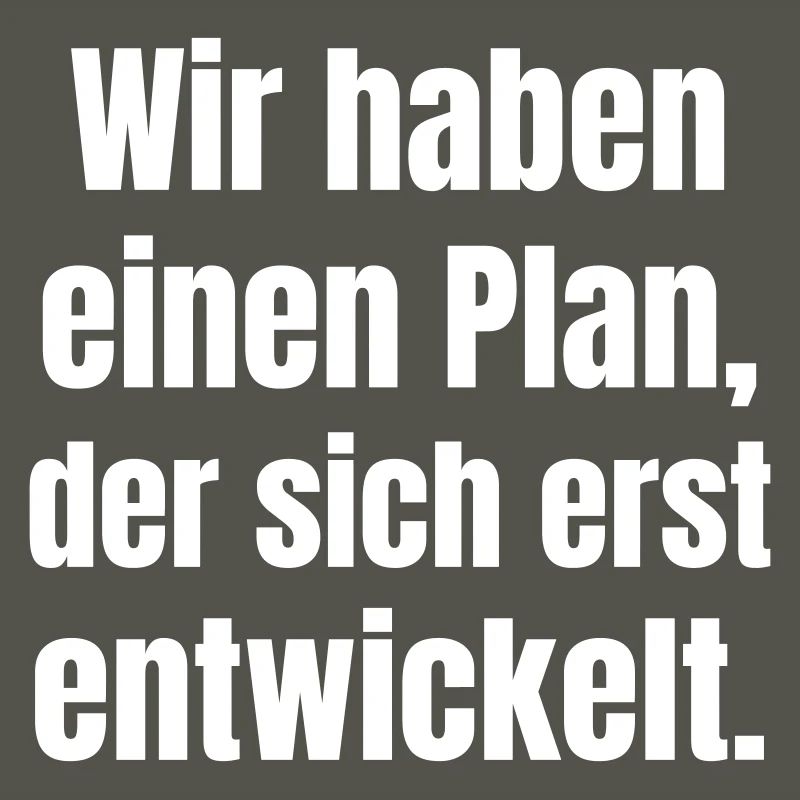 We have a plan that is only developing