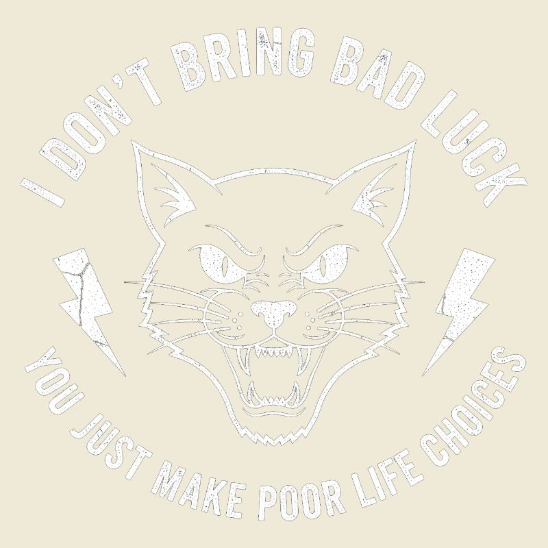 Pech oder Wille Katzen-Spruch