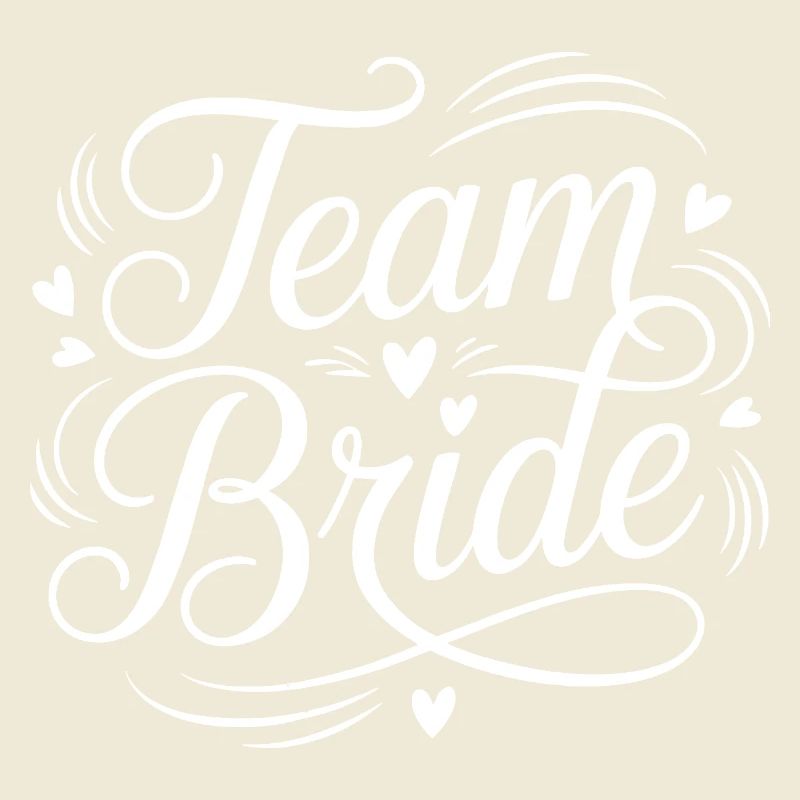 Team Bride Script Motif