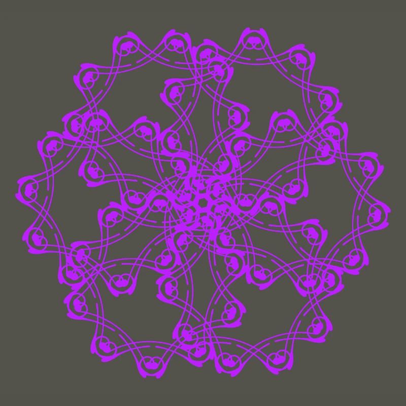 Random patterns circled