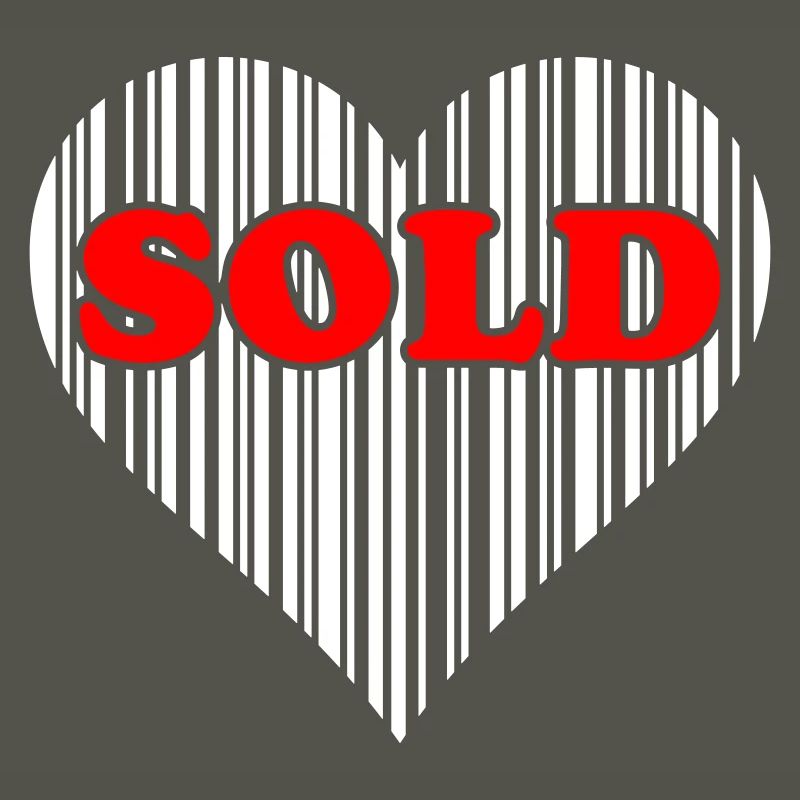 Coeur Barcode Love – Vendu Code Barcode Cadeau