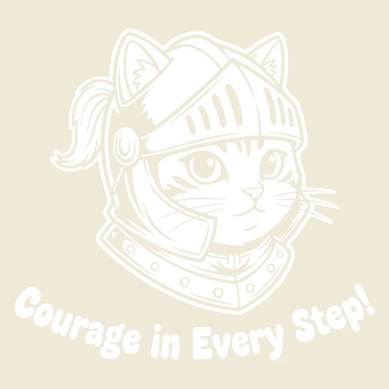Cat Knight Courage in Every Step