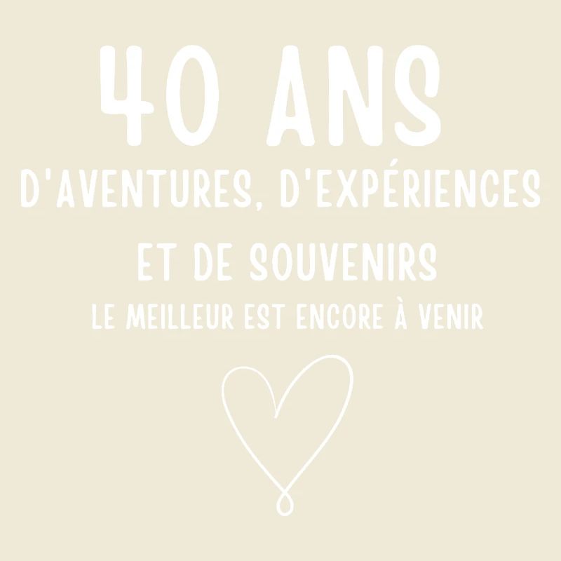40 ans d'aventures, d'expériences et de souvenirs