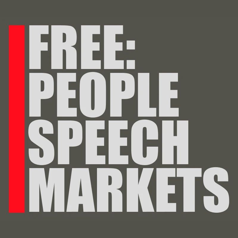 Marché de la liberté d’expression Peuple Libertarian Freedom Logo