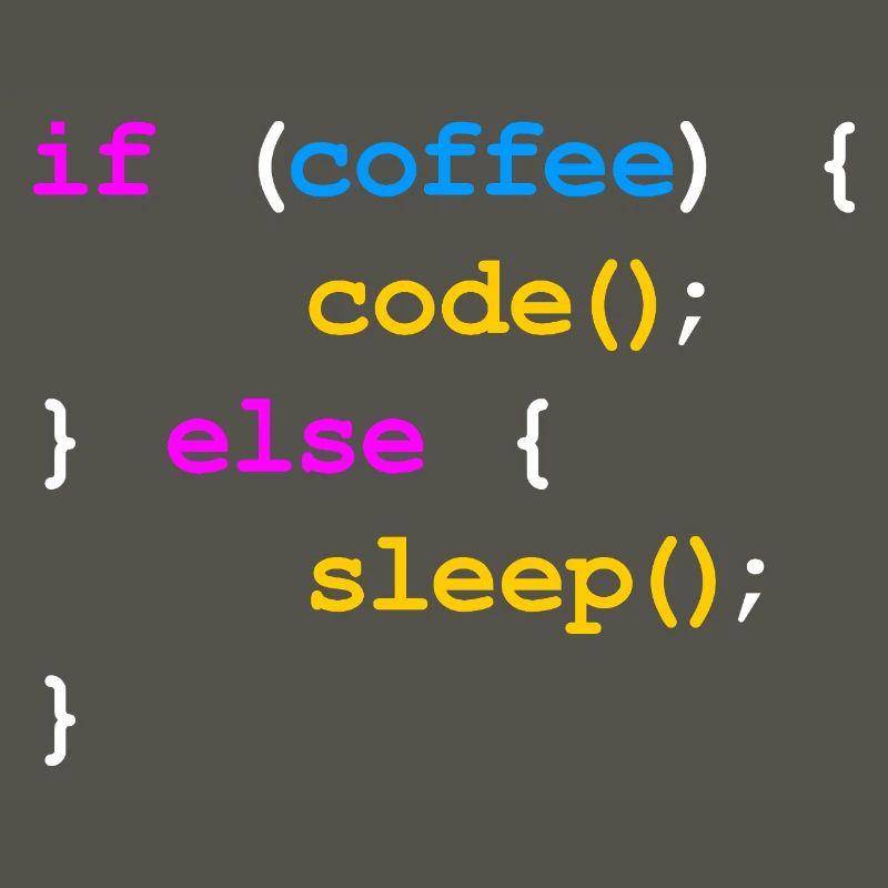 No Coffee No Code Programmer Computer Scientist