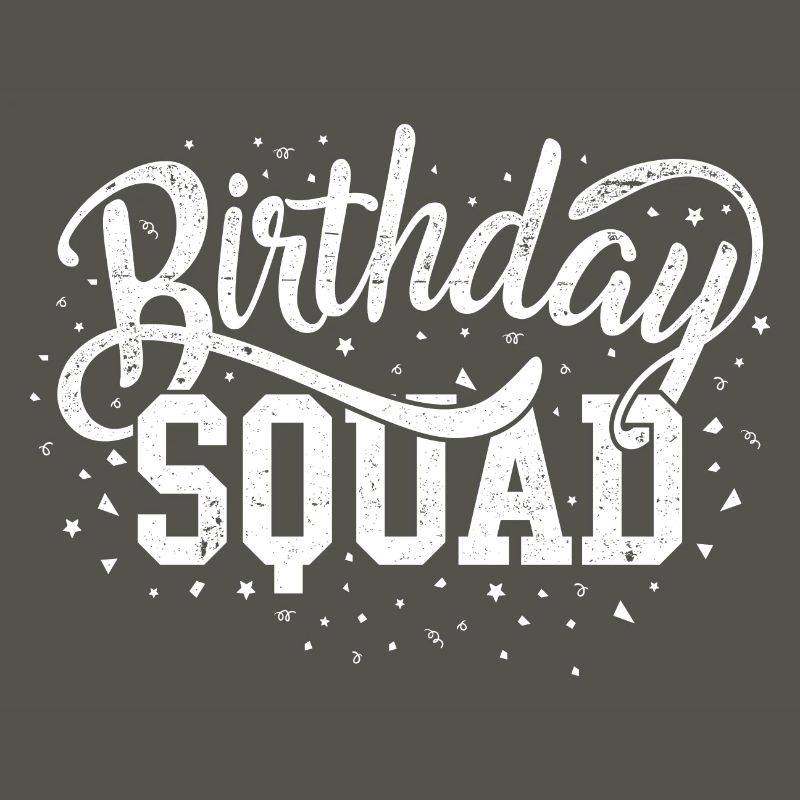 Escouade d’anniversaire Script audacieux