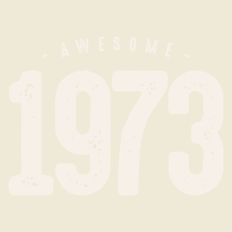 Distressed 1973 Vintage Typography