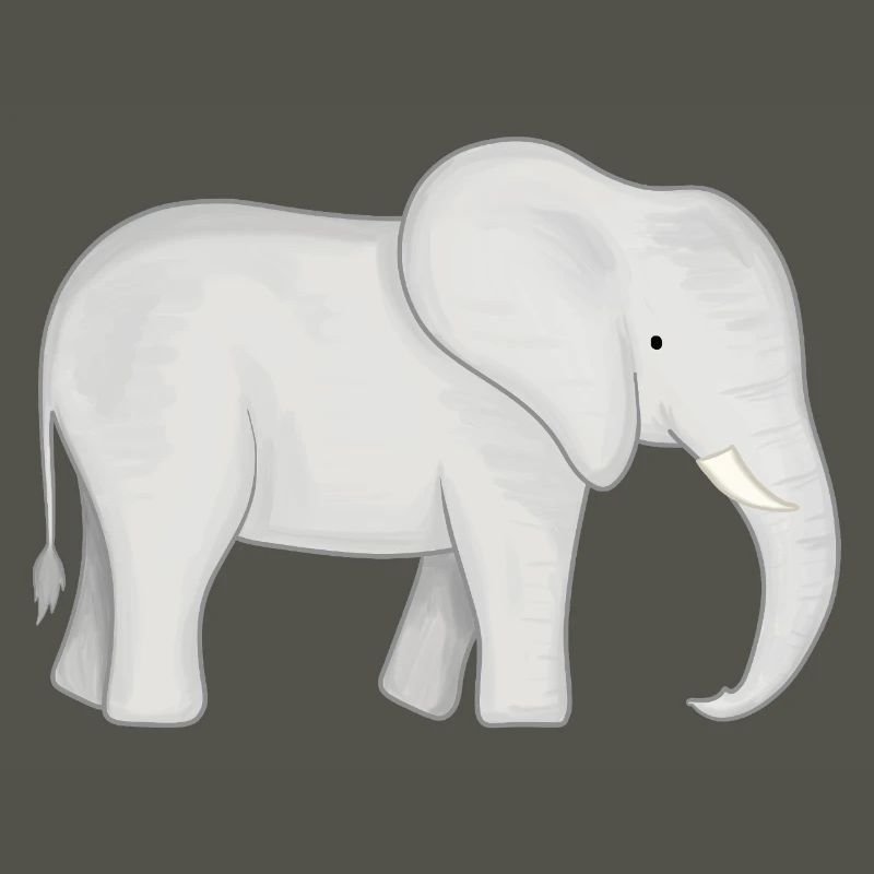 White Elephant Drawing