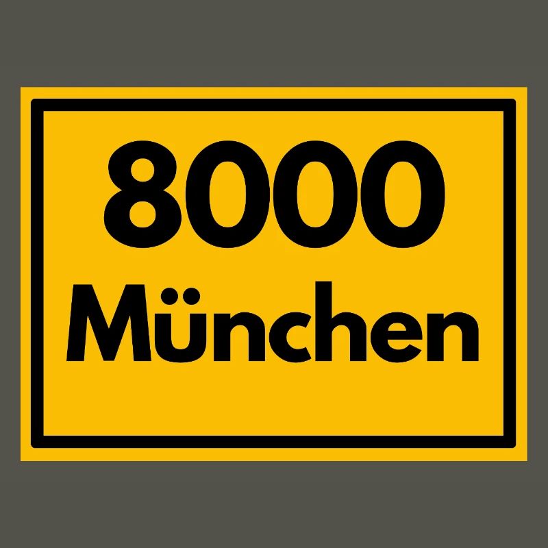 OLD POSTCODE POSTCODE RETRO 8000 MUNICH BAVARIA