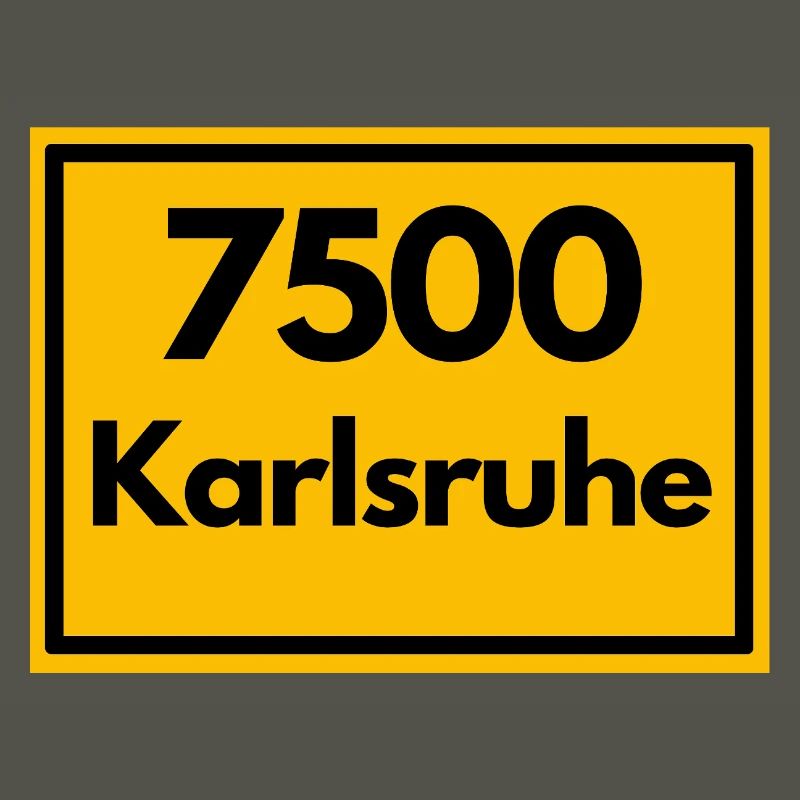 OLD POSTCODE ZIP CODE 7500 KARLSRUHE FÄCHERSTADT