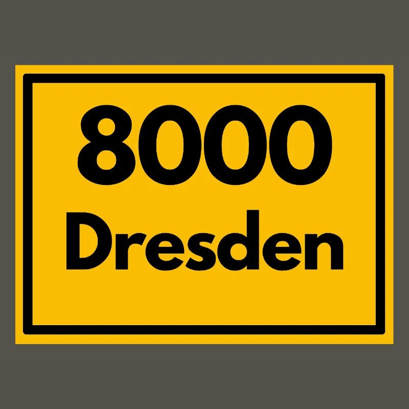 OLD POSTCODE POSTCODE RETRO 8000 DRESDEN ELBE