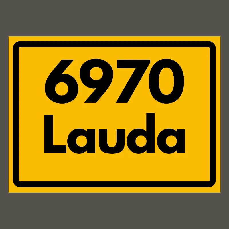 ANCIEN CODE POSTAL RETRO 6970 LAUDA HEIMATSTOLZ