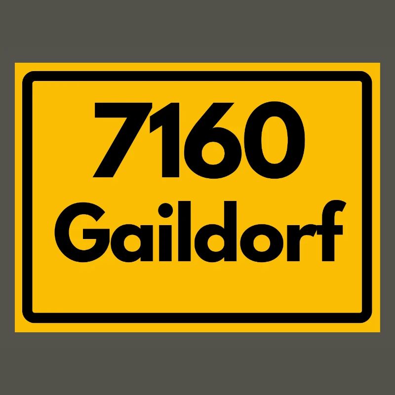 OLD POSTCODE POSTCODE RETRO 7160 GAILDORF HEIMAT