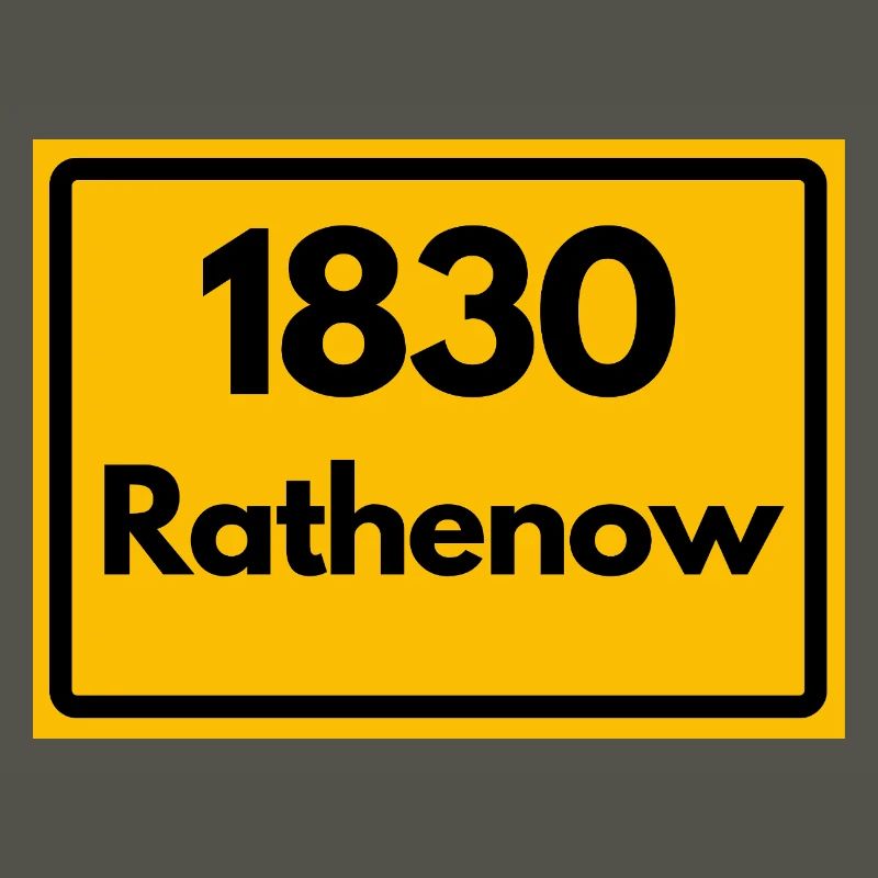 OLD POSTCODE ZIP CODE RETRO 1830 RATHENOW HEIMAT