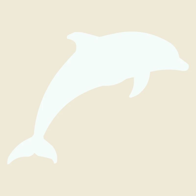 Glowing Dolphin Silhouette