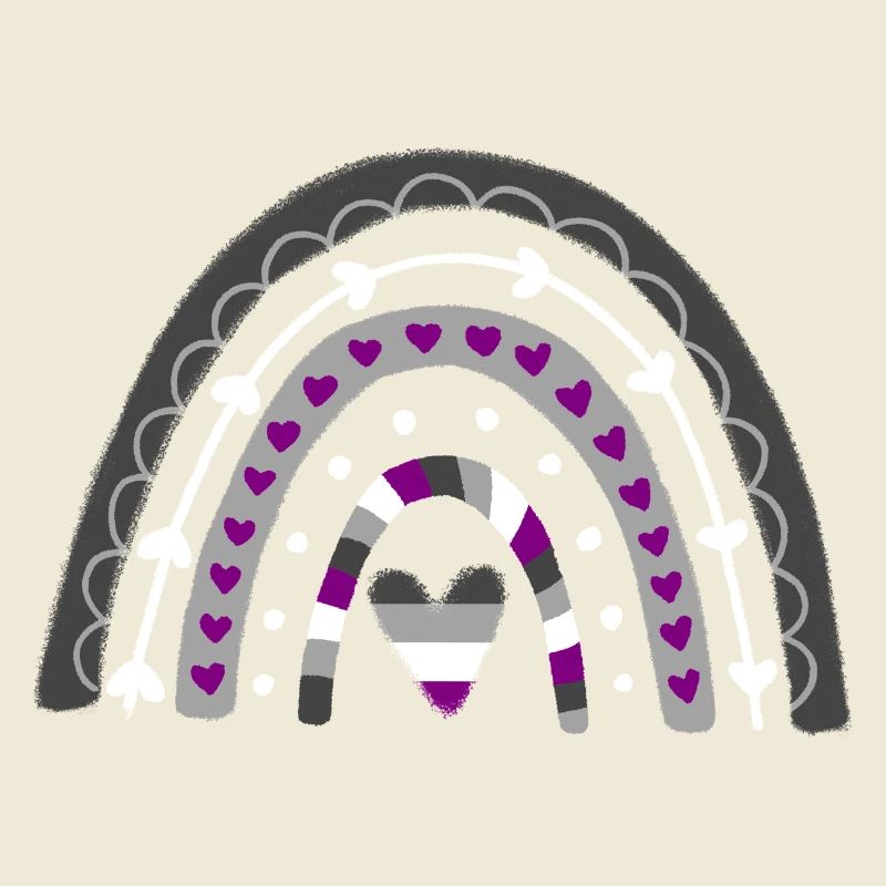 Asexual Pride Boho Regenbogen