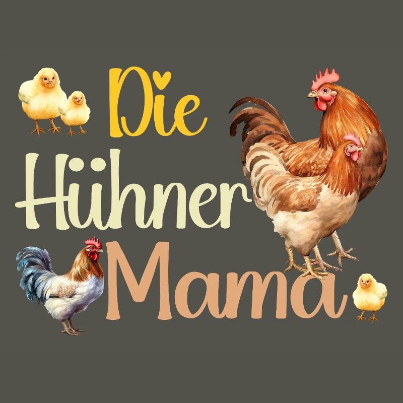 Die Hühner Mama Muttertag Mutterschaft Mama