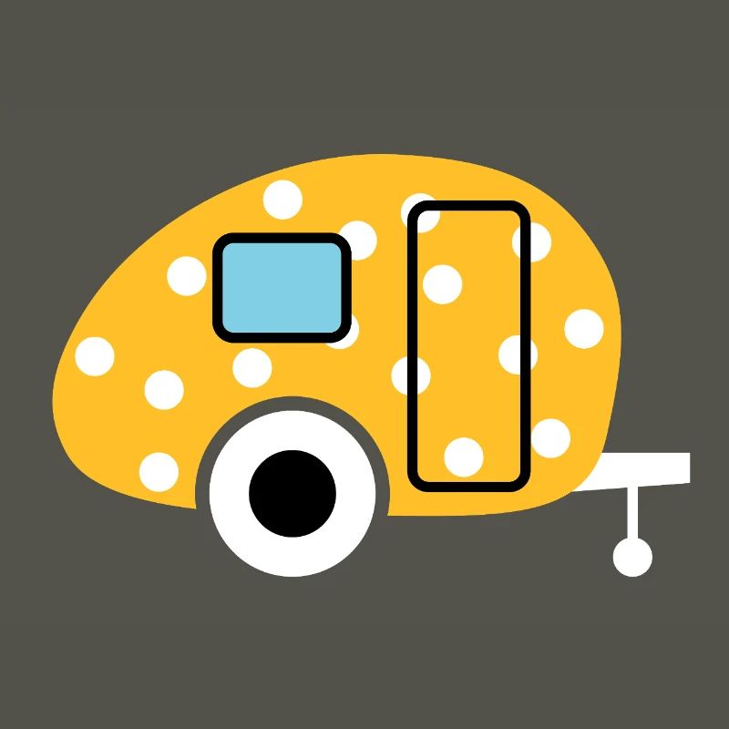 Caravan Egg Points Caravan Dots Camper Camping