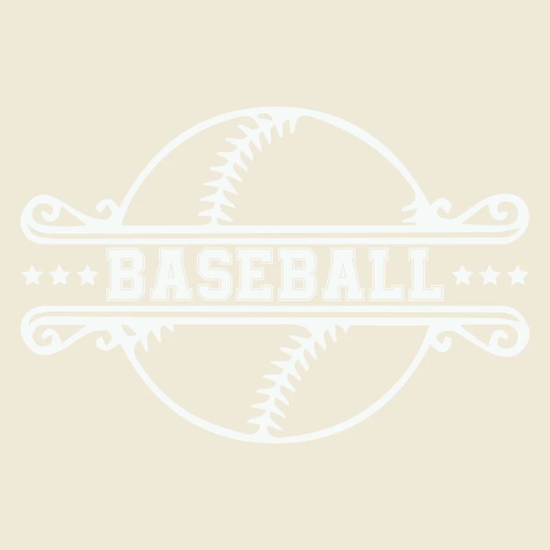 Baseball Ornament Frame Emblem