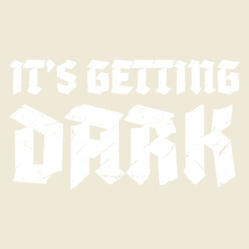 C’est Getting Dark Graffiti design typographique