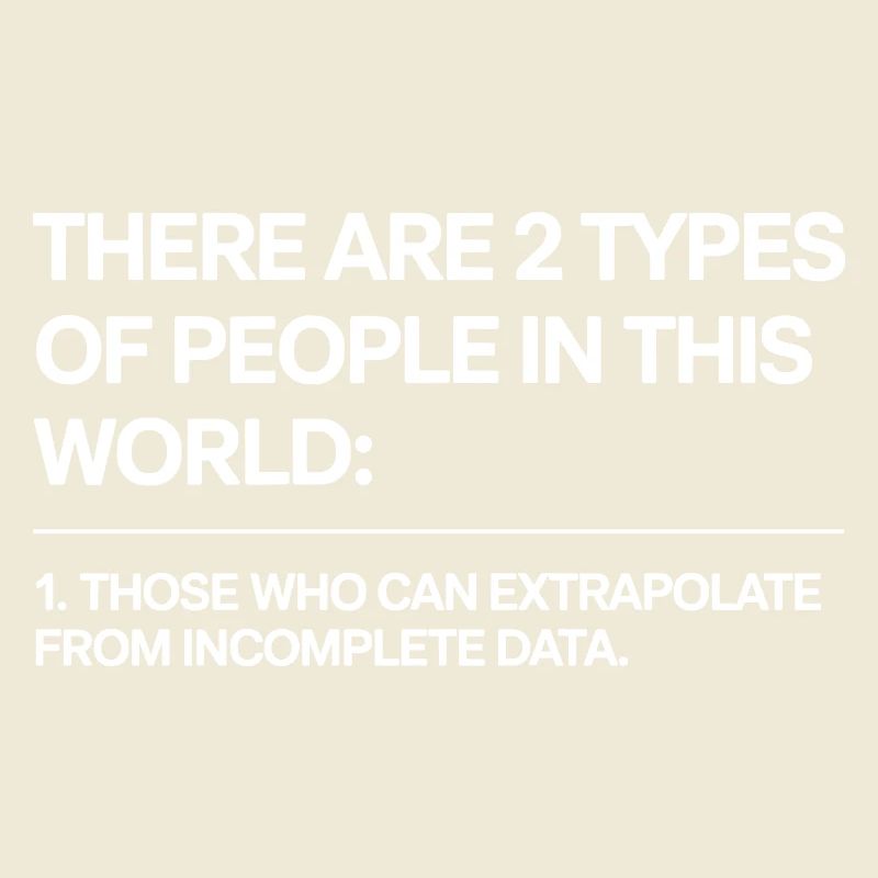 Statistik Analyse Data Science Extrapolation