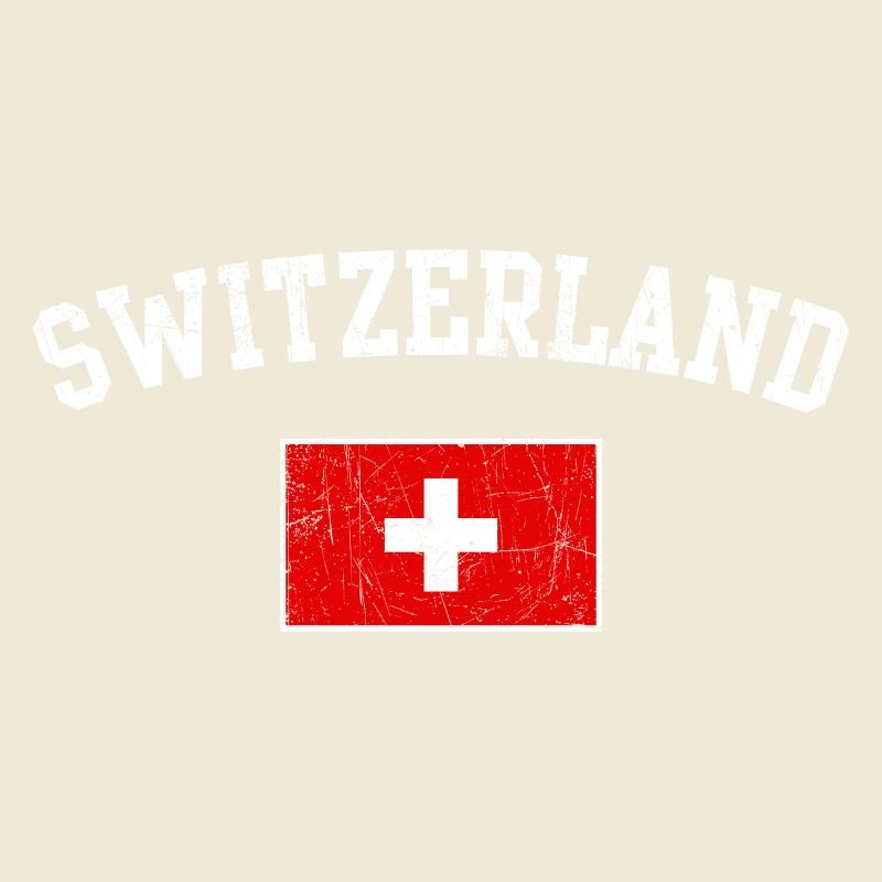 Schweizer Flaggenbogentypografie