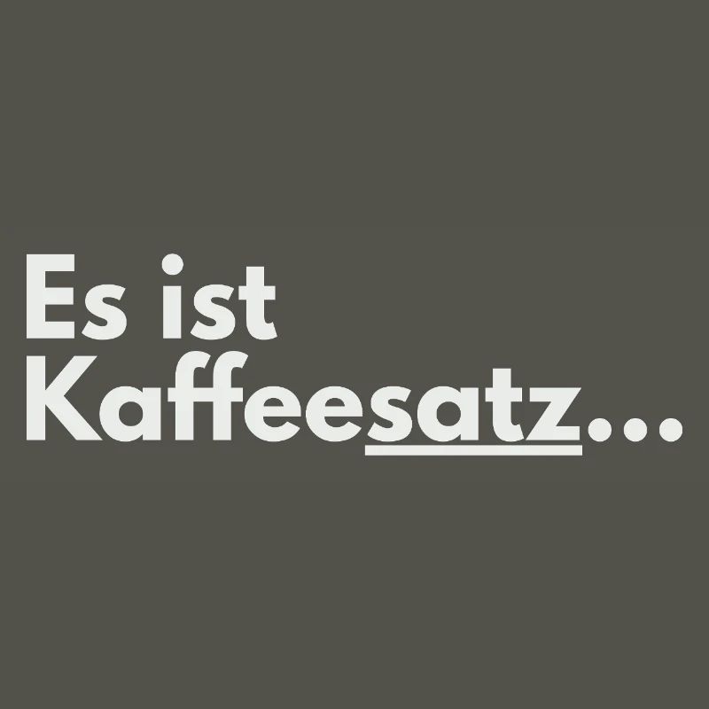 C’est une faute de conception de marc de café