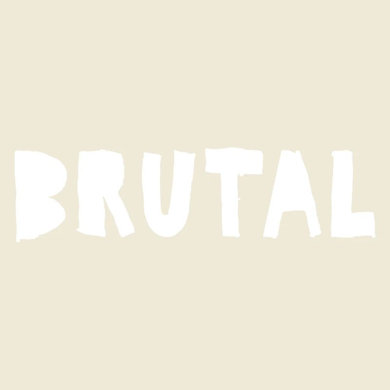 Brutal Distressed Bold logo design