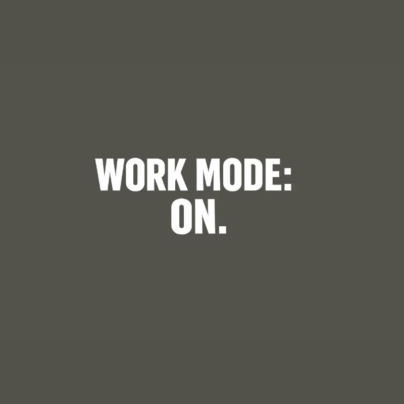 Working Mode On: Strong Typography
