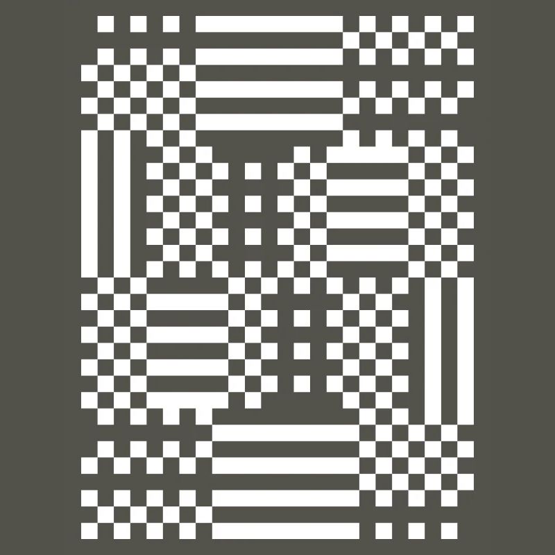 GridFlux Monochrome Optical Pattern