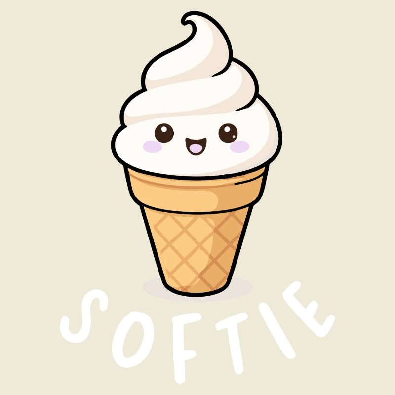 Softie Softeis Liebe Minimal Statement