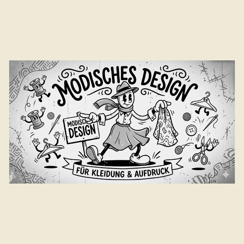 Nähkunst Modedesign Comic