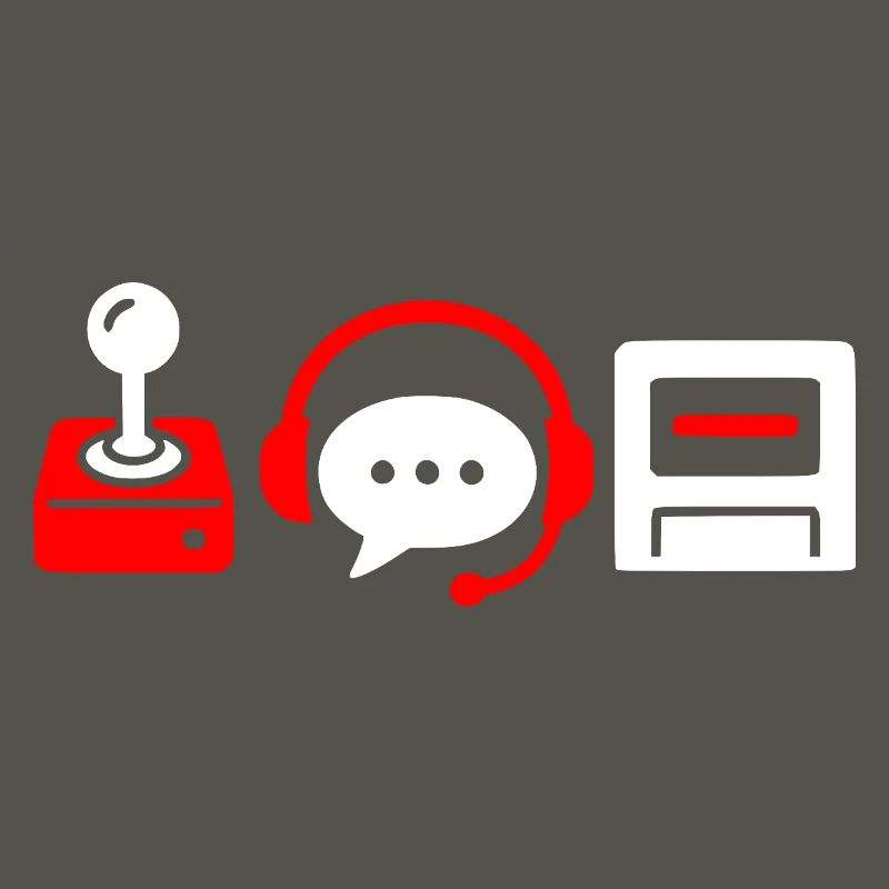 Retro controller, PC and headset