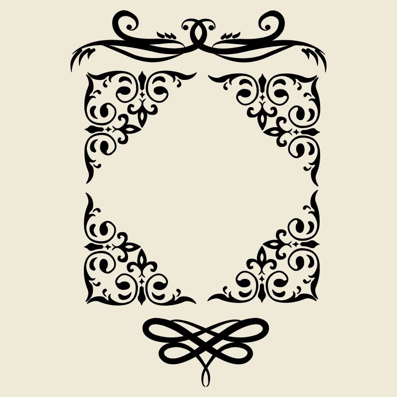 Frame frame decoration diamond-shaped opening
