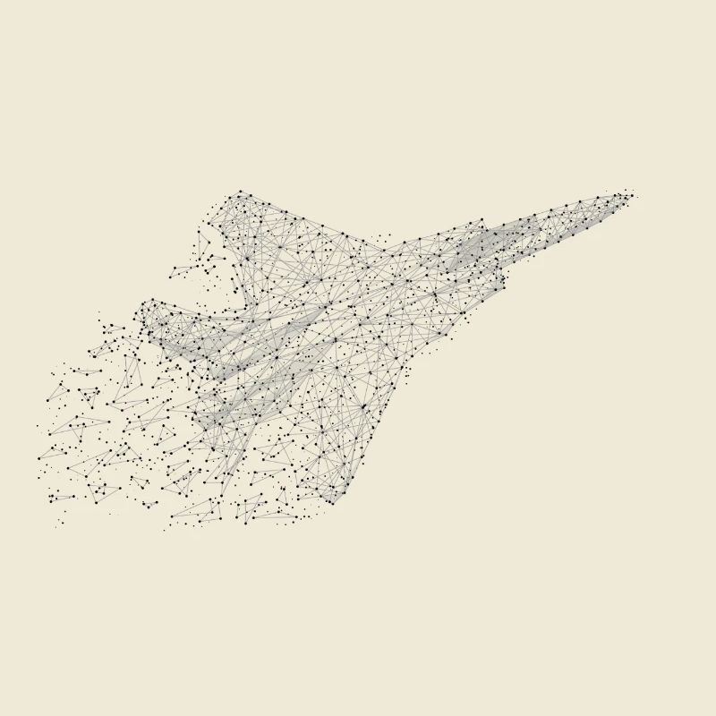 Fighter jet in low-poly look