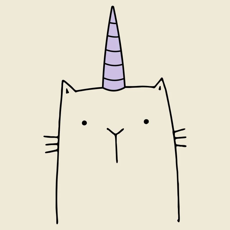 Cadeau mignon chat licorne