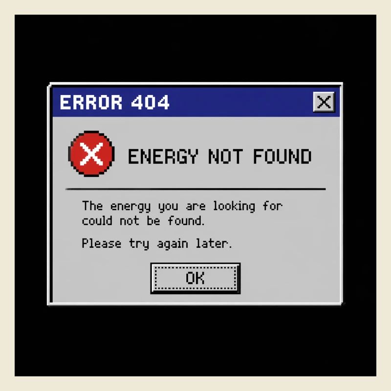 Error 404 Energy Not Found