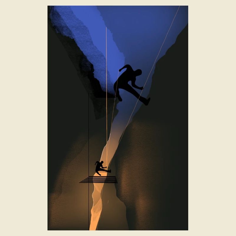 Height and depth: A captivating silhouette