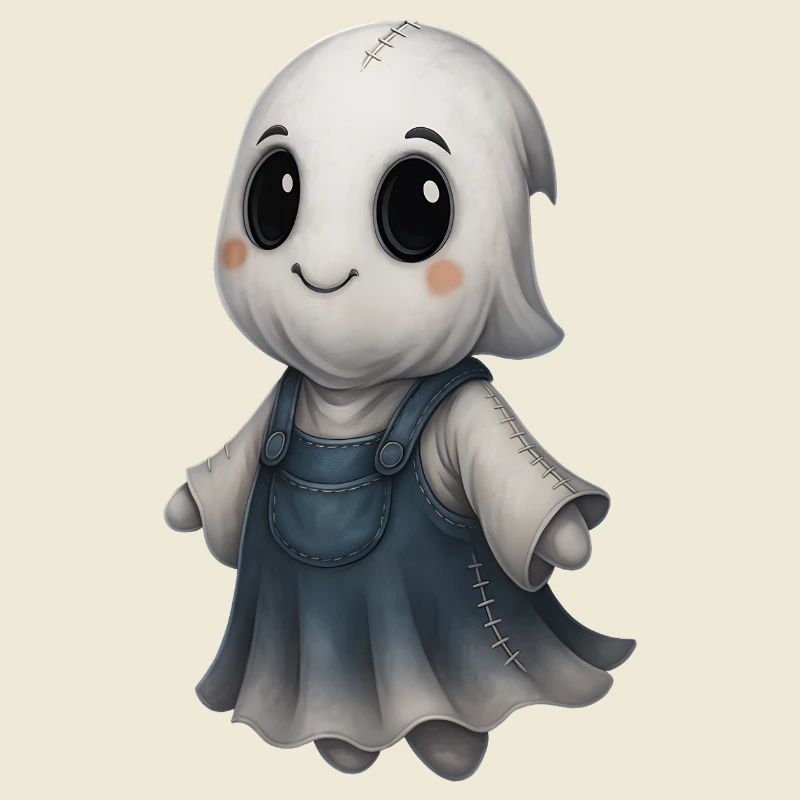 Cute Ghost Friend Patchwork