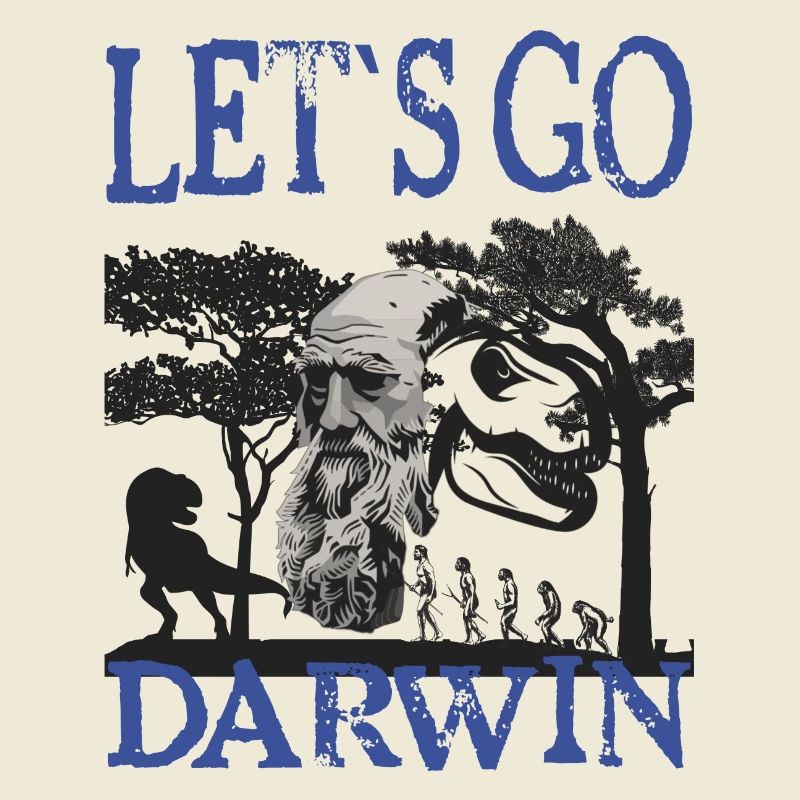 Charles Darwin Evolution textile gift idea