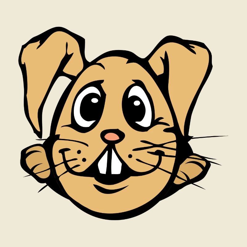 Rabbit! comic bunny egg funny egghead Easter