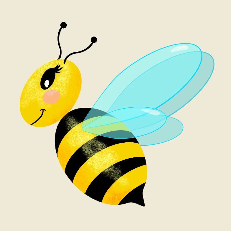 Flying graceful bee