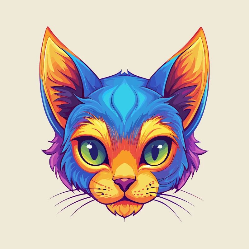 Chat Pixie Bob Race de chat Dessin animé Kawaii Animal de compagnie