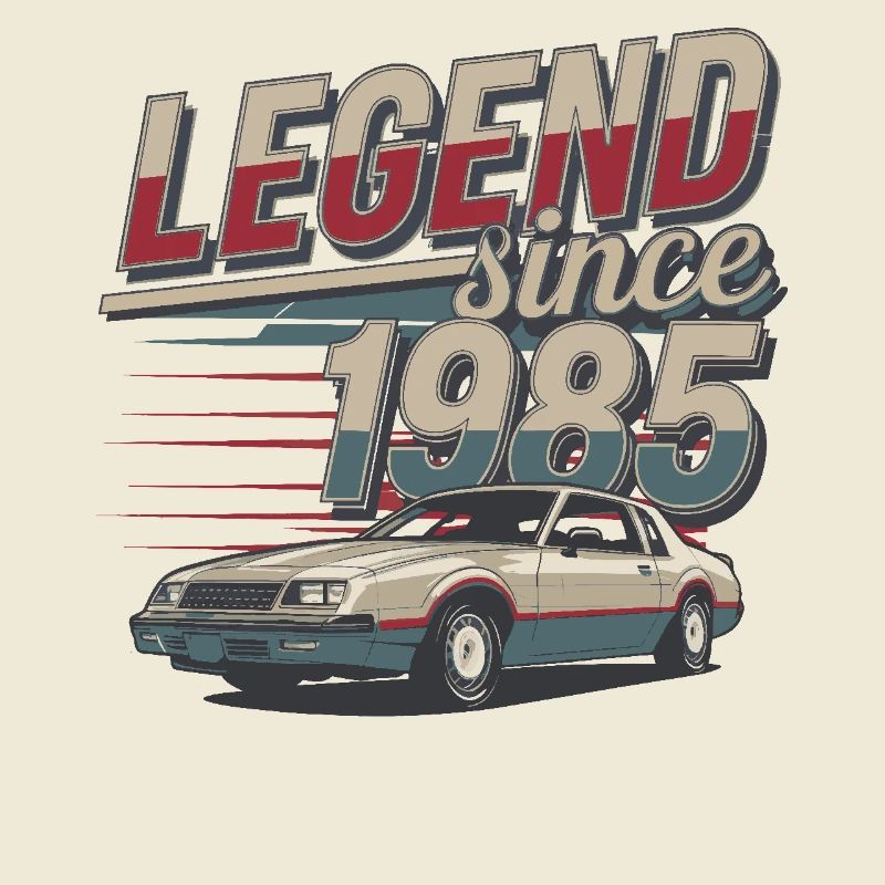 Legende seit 1985 Oldtimer Retro Style