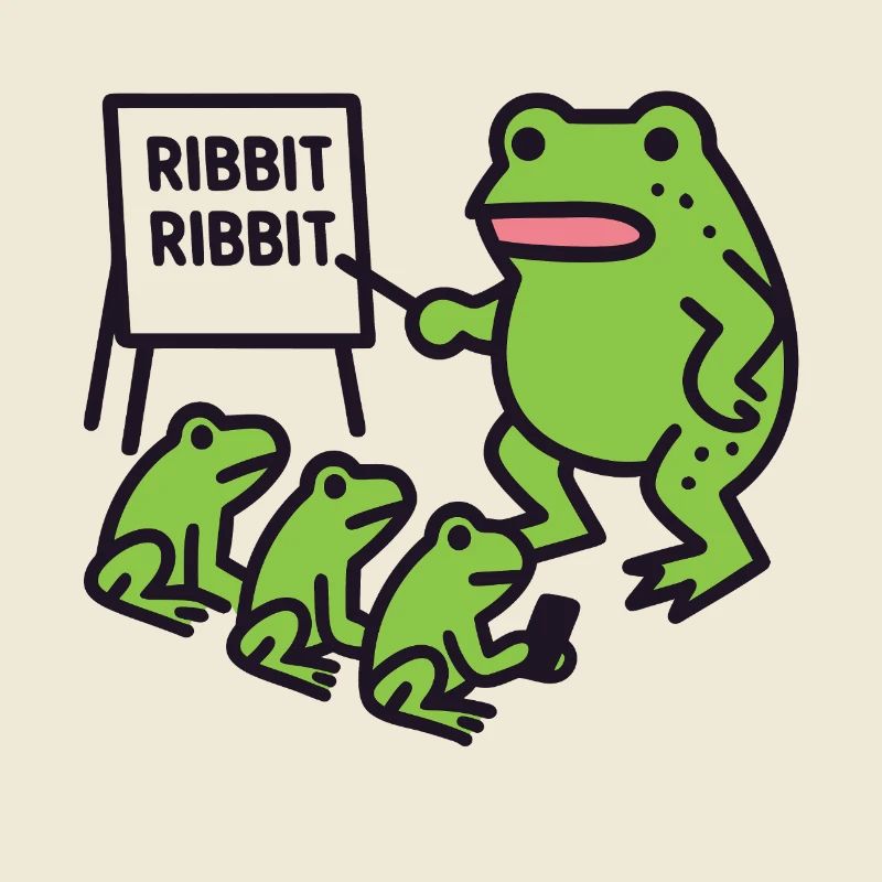 Frog Teaching with Ribbit Phrase