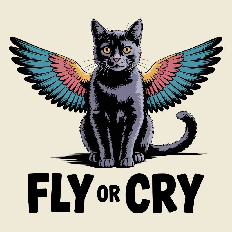 Fliege oder rufe Katze