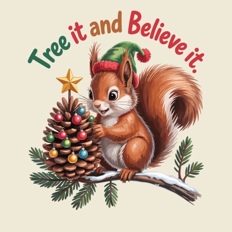 Xmas Eichhörnchen – Tree it and Believe it