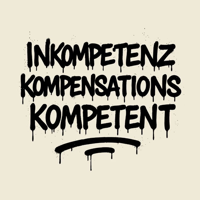 Inkompetenz Kompensations Kompetenz – Büro Spruch